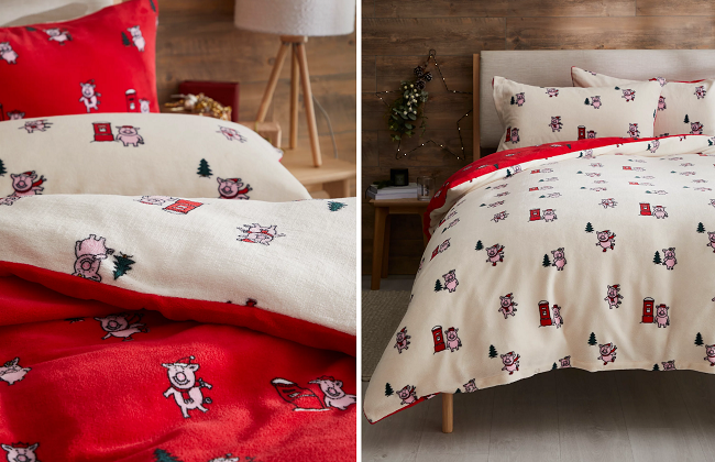 Fleece online christmas bedding
