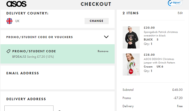 Black Friday: Up To 80% Off, Plus Spend £30 Get 15% Off Everything (With Code) @ ASOS
