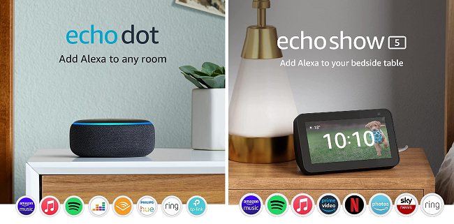 Echo Dot 3rd Gen and Echo Show 5