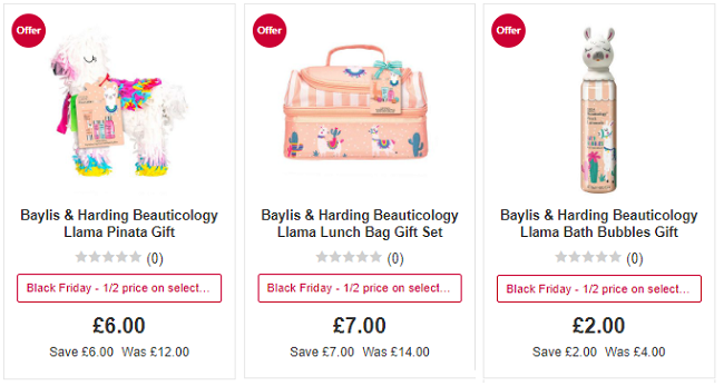 Half Price Baylis & Harding Gift Sets @ Boots