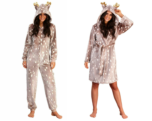 Reindeer Onesie and Robe