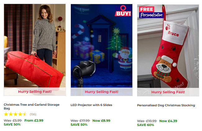 Screenshot of Black Friday Christmas deals at Studio