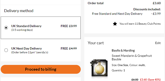 Baylis & Harding Sweet Mandarin & Grapefruit Bauble £3.60 With Free Next Day Delivery (With Code) @ Debenhams