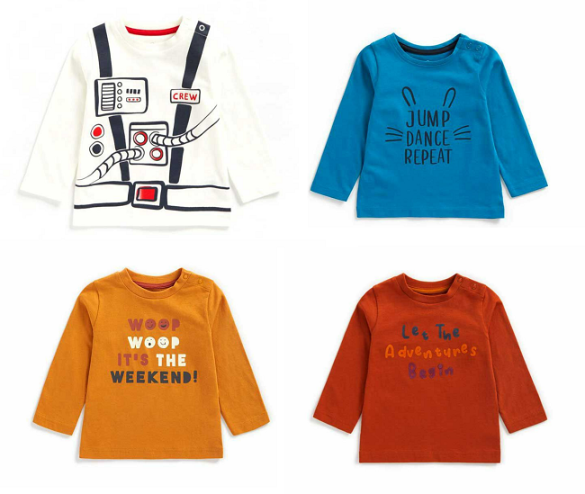 Long Sleeved T-shirts from Mothercare at Boots