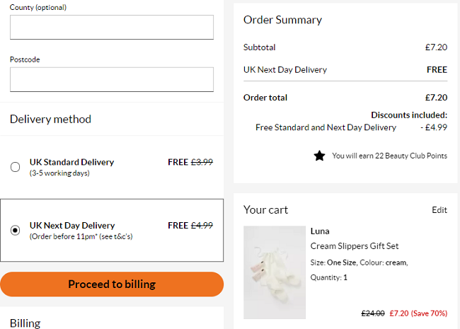 Luna Slippers Gift Set 7.20 With Free Next Day Delivery Debenhams