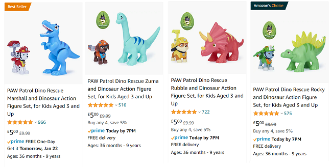 PAW Patrol Dino Rescue Sets 