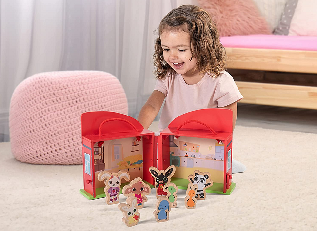 Bing Wooden Carry Along House with Characters