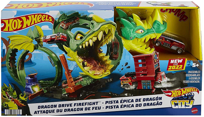 Hot Wheels City Dragon Drive Firefight playset