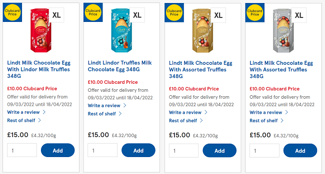 Lindt Lindor Extra Large Easter Egg