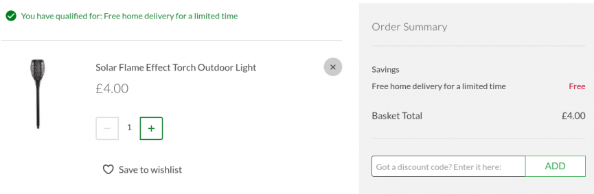 Solar Flame Effect Torch Outdoor Light £4 Delivered @ Homebase