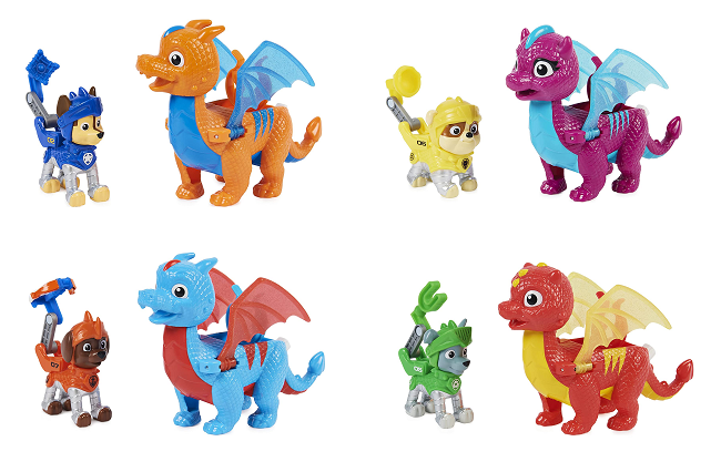 Paw Patrol Rescue Knights Dragon & Figure Sets