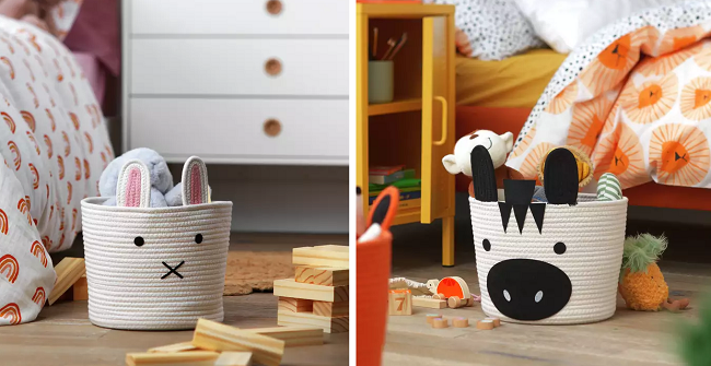 Habitat Animal Rope Kids Storage Baskets