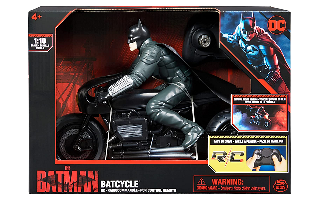 The Batman Batcycle RC with Batman Rider Action Figure