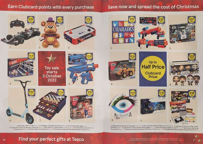Tesco half price toy sale deals