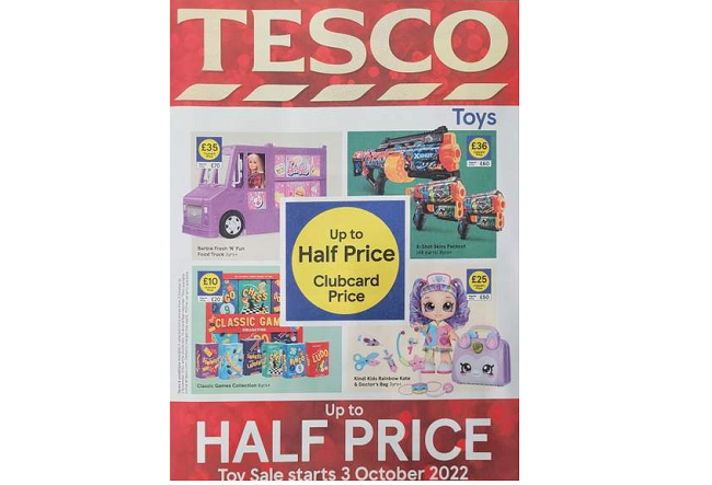 Tesco online toy sale deals