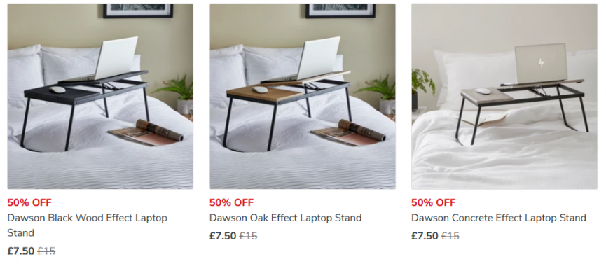 Laptop table dunelm deals