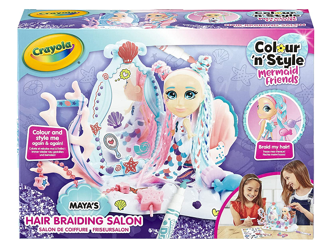 CRAYOLA Colour 'n' Style Mermaid Friends: Hair Braiding Salon Playset
