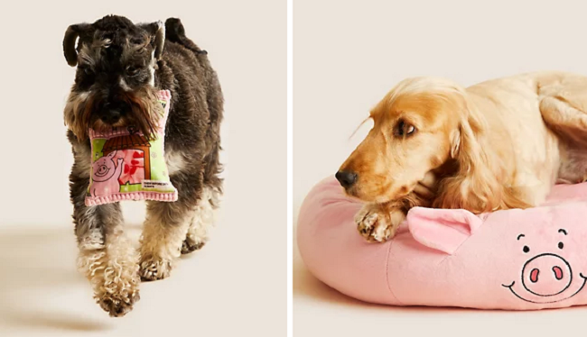 Percy Pig Pet Toy and Pet Bed