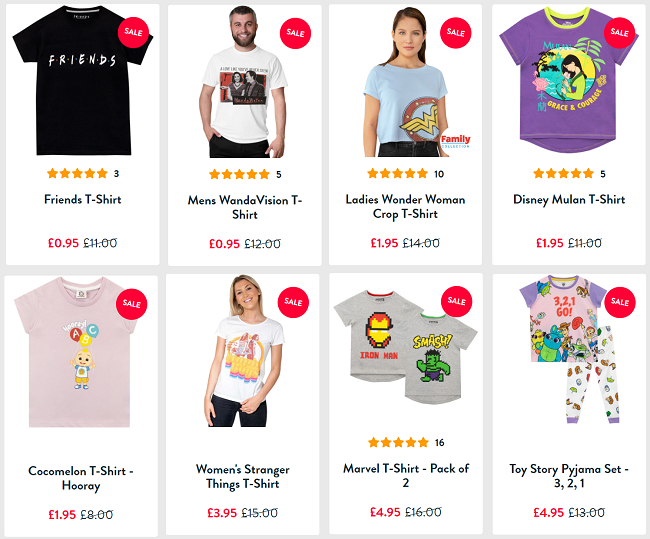 Screenshot of sale at Character