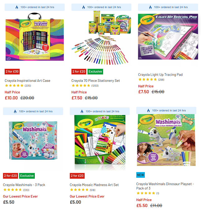 Argos crayola light sales up tracing pad