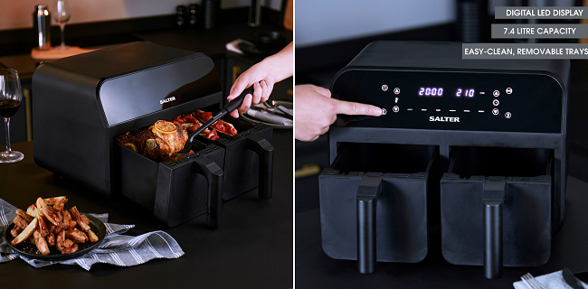 SALTER EK4750 Dual Air Fryer