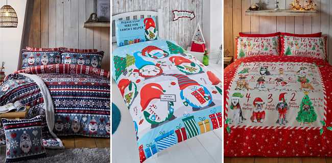 Christmas bedding from Studio