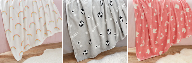 Kids' Fleece Throws from Dunelm