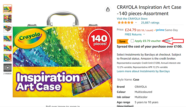 CRAYOLA Inspiration Art Case - 140 Pieces of Colouring Fun