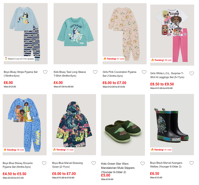 Matalan boys sale hot sale