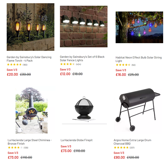 Save Up To 1/3 On Selected Garden Argos