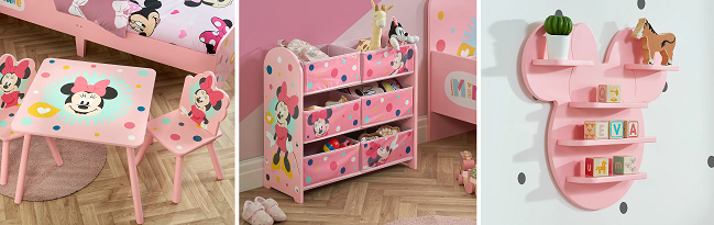 Minnie Mouse Kids Bedroom Range at Dunelm
