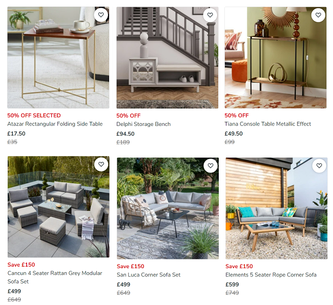 Big Bank Holiday Furniture Deals Dunelm