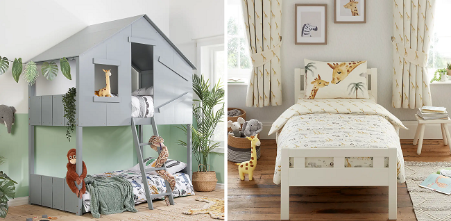 Kids Safari Bedroom Range from Dunelm
