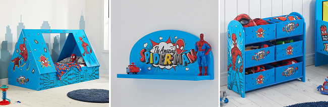 Spider-Man Bedroom Furniture Range at Dunelm