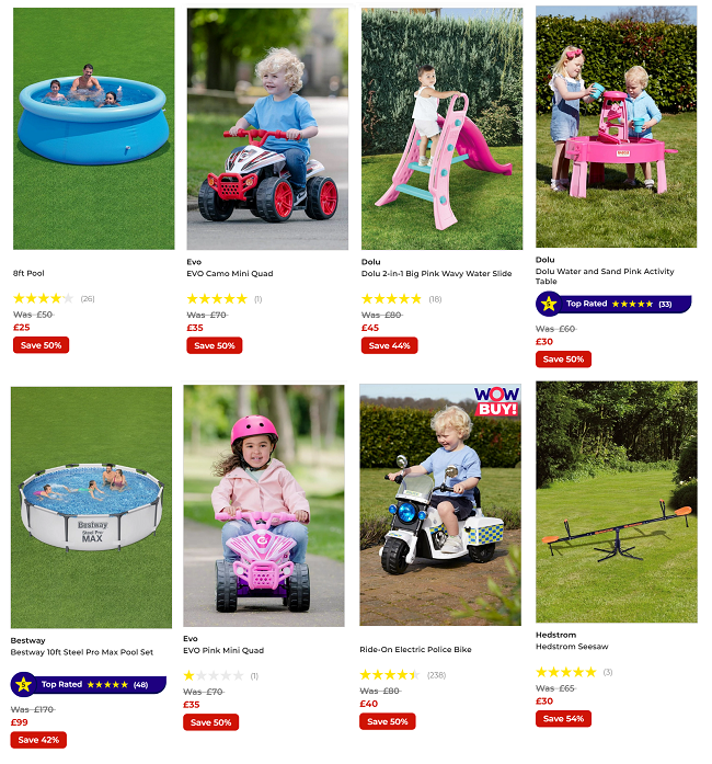Screenshot of toy sale at Studio