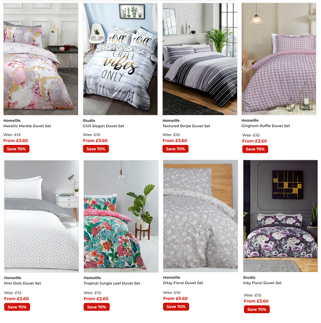 Screenshot of reduced bedding at Studio