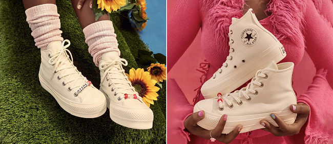 Converse All Star Lift Hi Platform Trainers Egret £45 @ Office