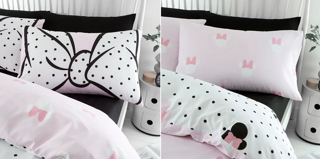 Disney Minnie Mouse Duvet Cover and Pillowcase Set From Dunelm