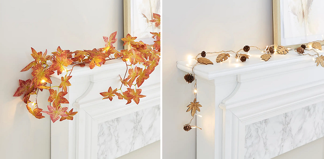 Autumnal String Lights from Dunelm