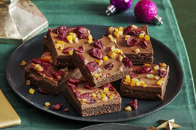 Cranberry and Orange Brownie Slices from Tesco