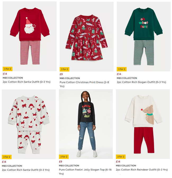 M & s store childrens clothes