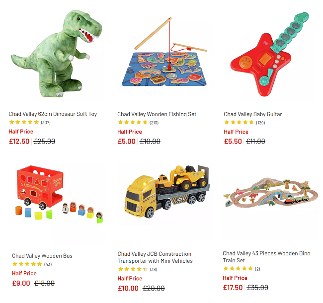 Up To Half Price Chad Valley Toys Argos