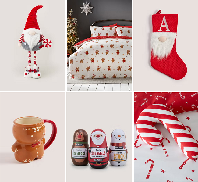 Matalan Christmas shop items