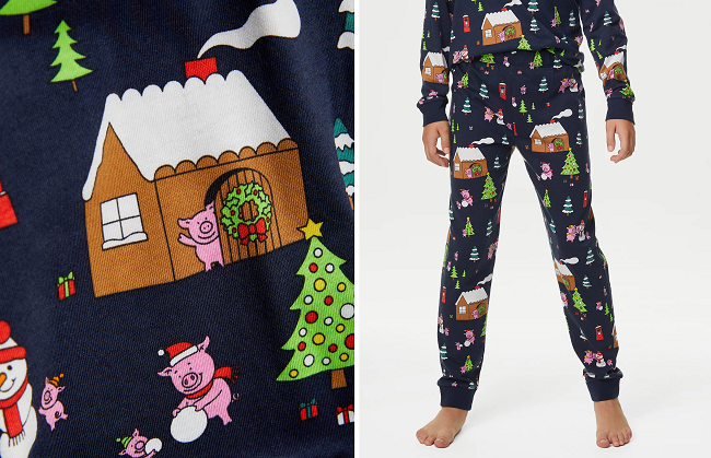 Percy Pig Christmas Pyjamas from Marks and Spencer