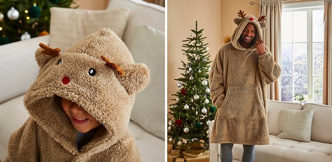 Reindeer Oversized Hoodies from Dunelm