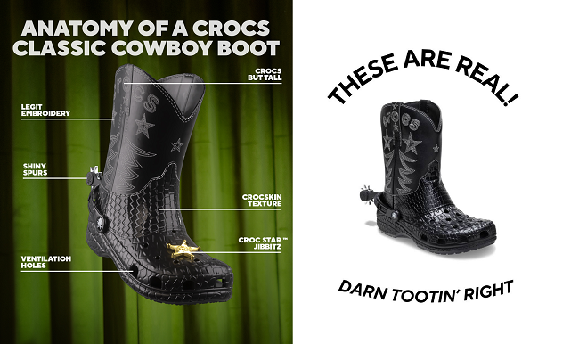 Crocs Cowboy Boots