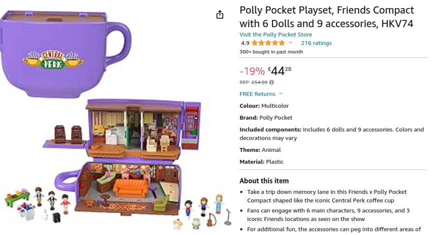 You Can Now Get A Friends Themed Polly Pocket Playset!