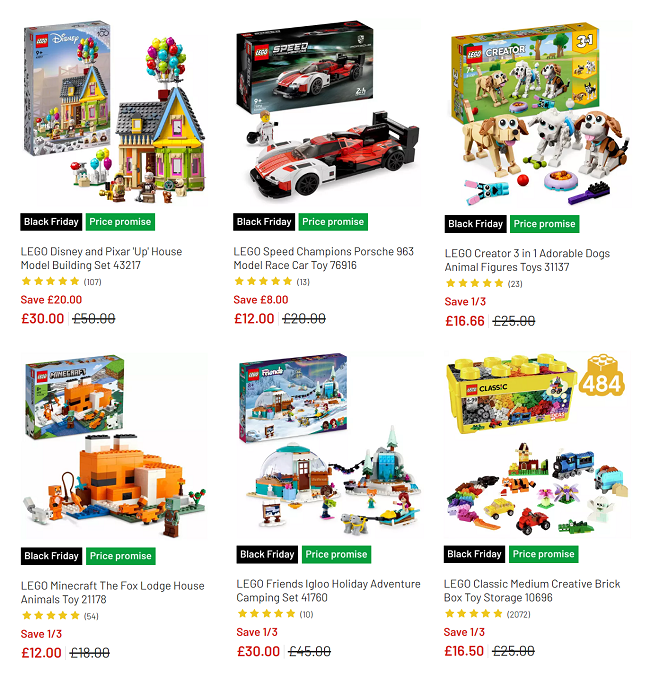 Lego argos sales sale