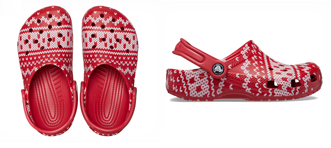 Holiday Sweater Clogs from Crocs
