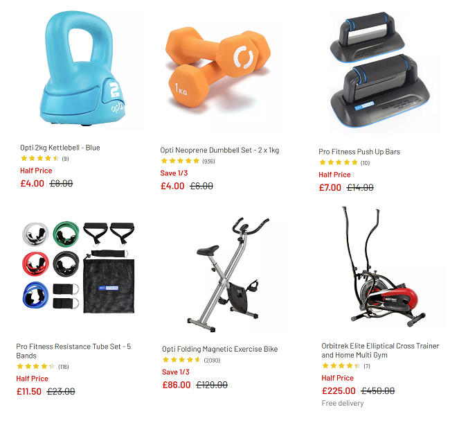 Argos opti folding magnetic online exercise bike